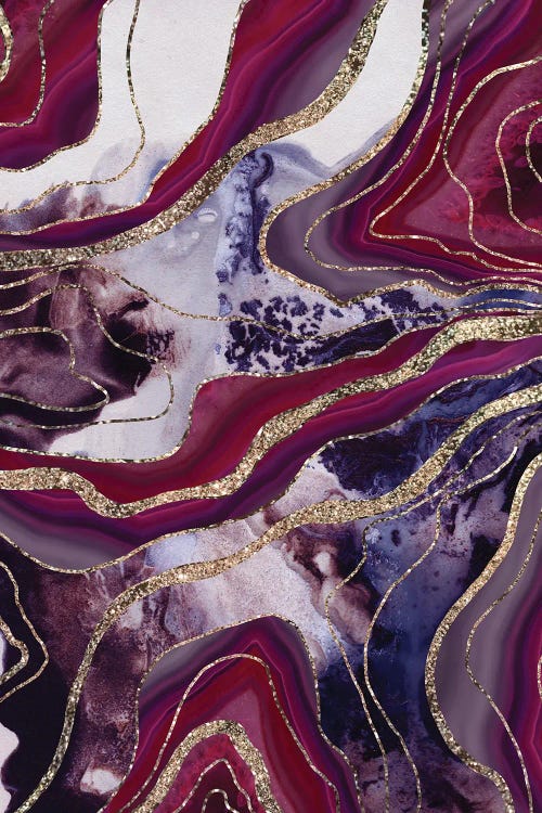 Liquid Marble Agate X Glitter Glam by Anita's & Bella's Art wall art