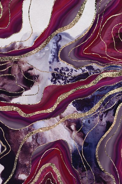 Agates, Geodes & Minerals: Liquid Marble Agate X Glitter Glam by Anita's & Bella's Art