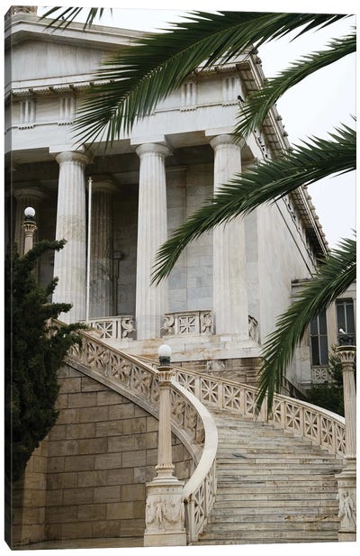 Marble Stairs Athens I Canvas Art Print - Mediterranean Décor