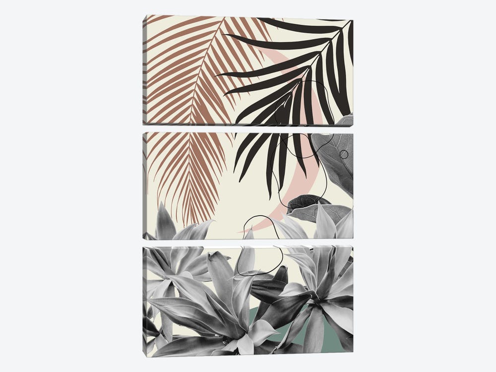 Minimal Moon Agave Palm Finesse IV by Anita's & Bella's Art 3-piece Canvas Art