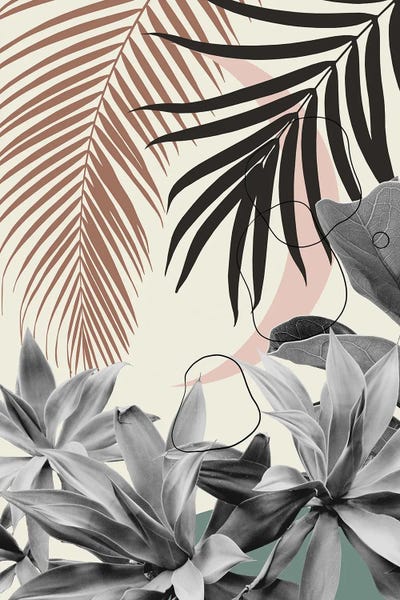 Anita's & Bella's Art: Minimal Moon Agave IV Palm Finesse by Anita's & Bella's Art