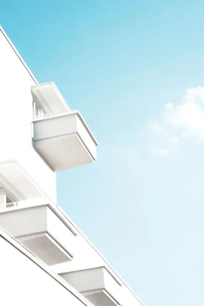 Anita's & Bella's Art: Minimal White Balcony Dream I by Anita's & Bella's Art