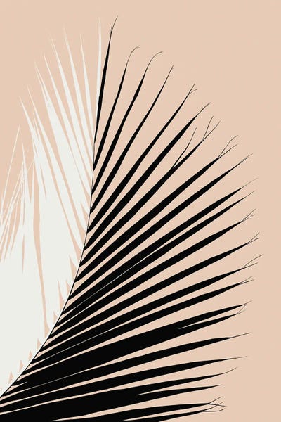 Anita's & Bella's Art: Minimal Yin Yang Palm Leaf I by Anita's & Bella's Art