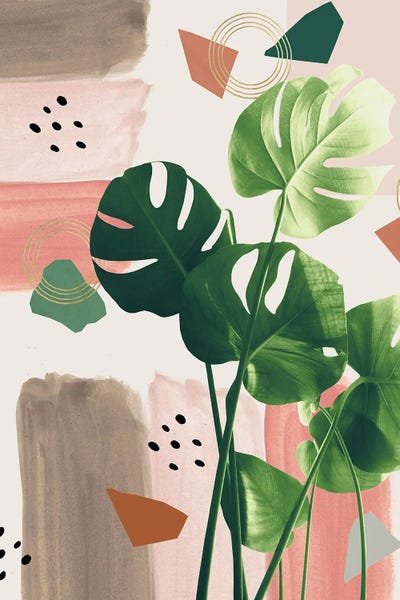Anita's & Bella's Art: Monstera Summer Glam I by Anita's & Bella's Art