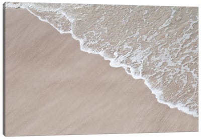 Neutral Sea Foam Beach Dream I Canvas Art Print - Wave Art