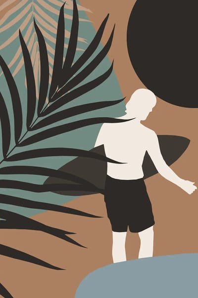 Anita's & Bella's Art: Noon Surfer Abstract Minimalism III by Anita's & Bella's Art