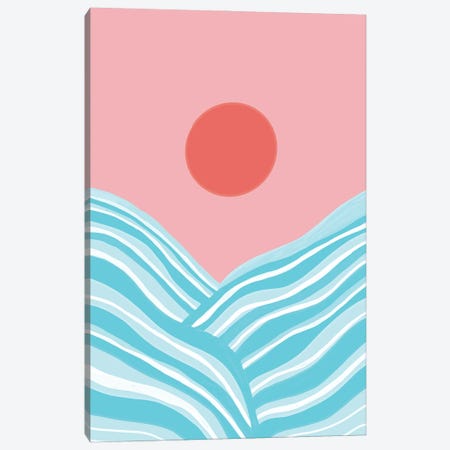 Ocean Sun Abstract I Canvas Print #ABM178} by Anita's & Bella's Art Canvas Art Print