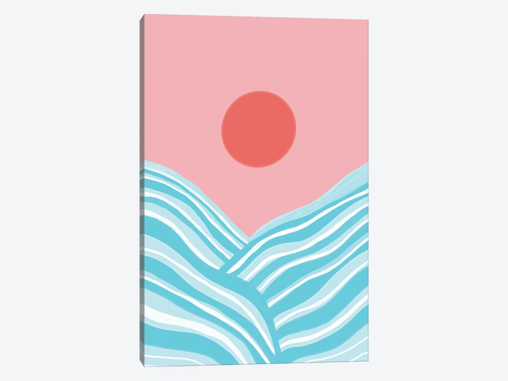 Ocean Sun Abstract I by Anita's & Bella's Art 1-piece Art Print