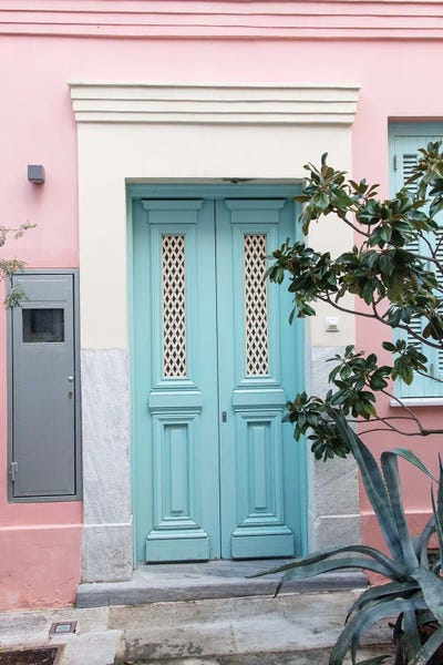 Anita's & Bella's Art: Pink House In Athens I by Anita's & Bella's Art