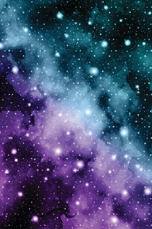 Purple Teal Galaxy Nebula Dream III