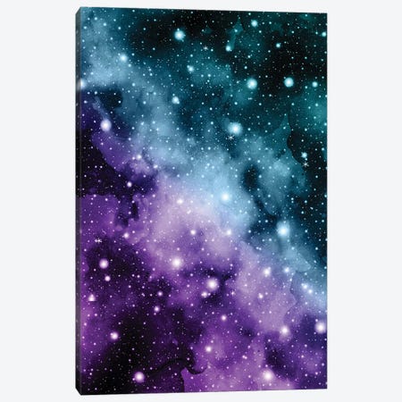 Purple Teal Galaxy Nebula Dream III Canvas Print #ABM207} by Anita's & Bella's Art Canvas Art