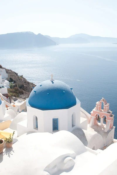 Domes: Santorini Oia Bliss II by Anita's & Bella's Art