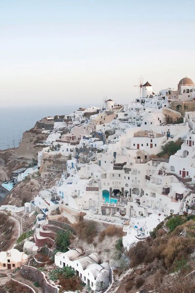 Santorini Oia Sunset I Dream by Anita's & Bella's Art framed canvas print