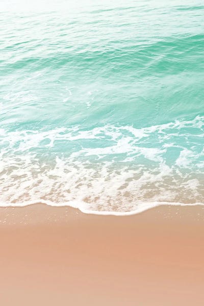 Water Close-Ups: Soft Emerald Beige Dream Ocean Beauty I by Anita's & Bella's Art