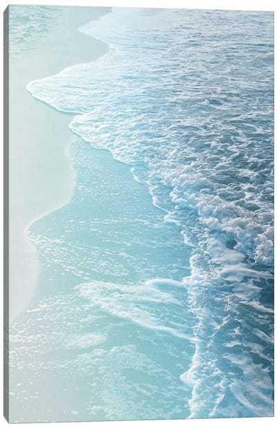 Soft Turquoise Ocean Dream Waves II Canvas Art Print - Anita's & Bella's Art
