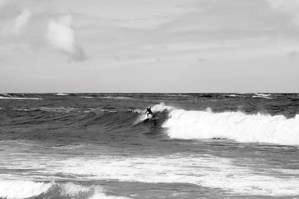 Anita's & Bella's Art: Surfer Riding The Wave II by Anita's & Bella's Art