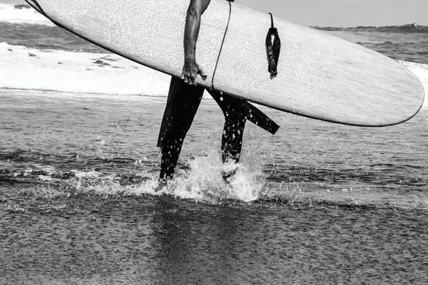 Action Shots: Surfer Black White Vibes II by Anita's & Bella's Art