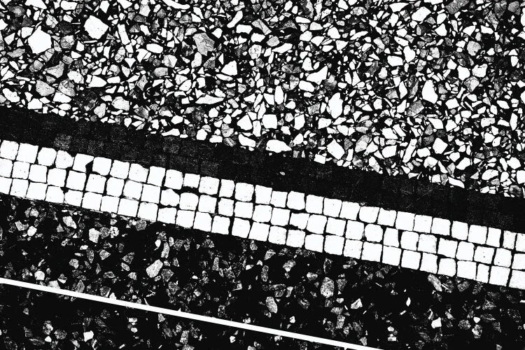 Terrazzo Pattern Black White I