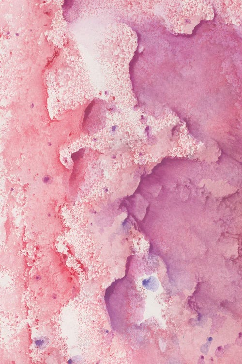 Touching Coral Pink Watercolor Abstract I by Anita's & Bella's Art wall art