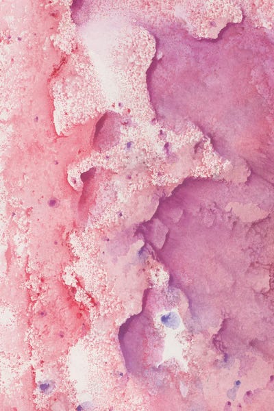 Abstract Watercolors: Touching Coral Pink Watercolor Abstract I by Anita's & Bella's Art