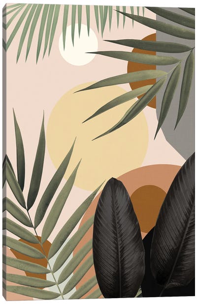 Tropical Abstract Jungle Oasis I Canvas Art Print - Anita's & Bella's Art