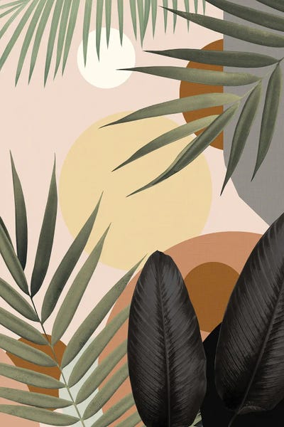 Anita's & Bella's Art: Tropical I Abstract Jungle Oasis by Anita's & Bella's Art
