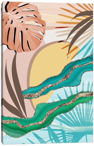 Tropical Summer Oasis I Canvas Art Print - Anita's & Bella's Art