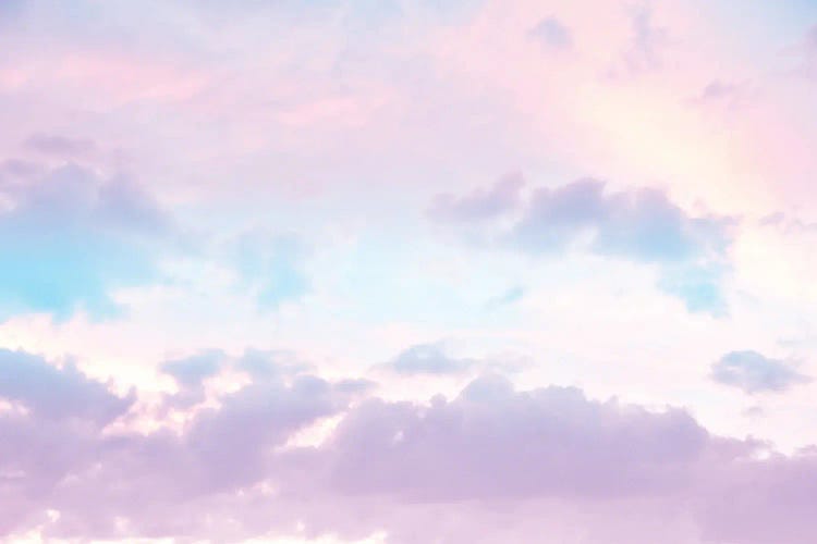 Unicorn Pastel Clouds I