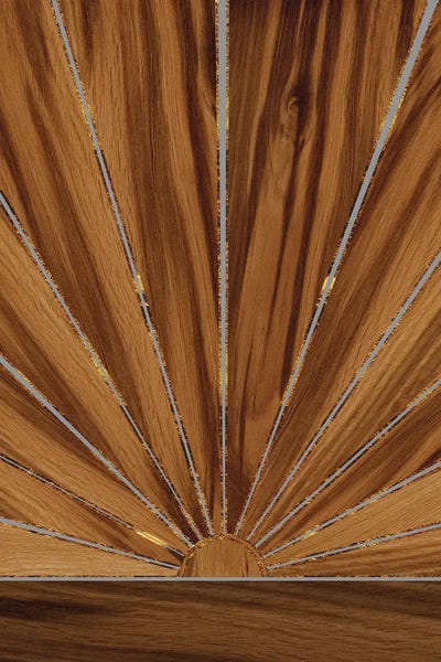 Wood Sun Retro Glam I by Anita's & Bella's Art framed canvas print