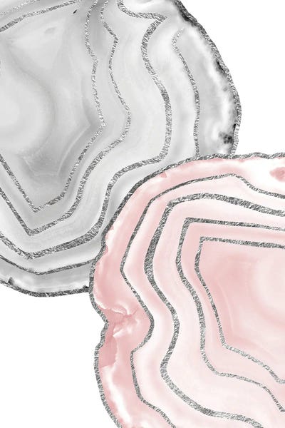 Agates, Geodes & Minerals: Yin Yang Agate Silver Glam I by Anita's & Bella's Art