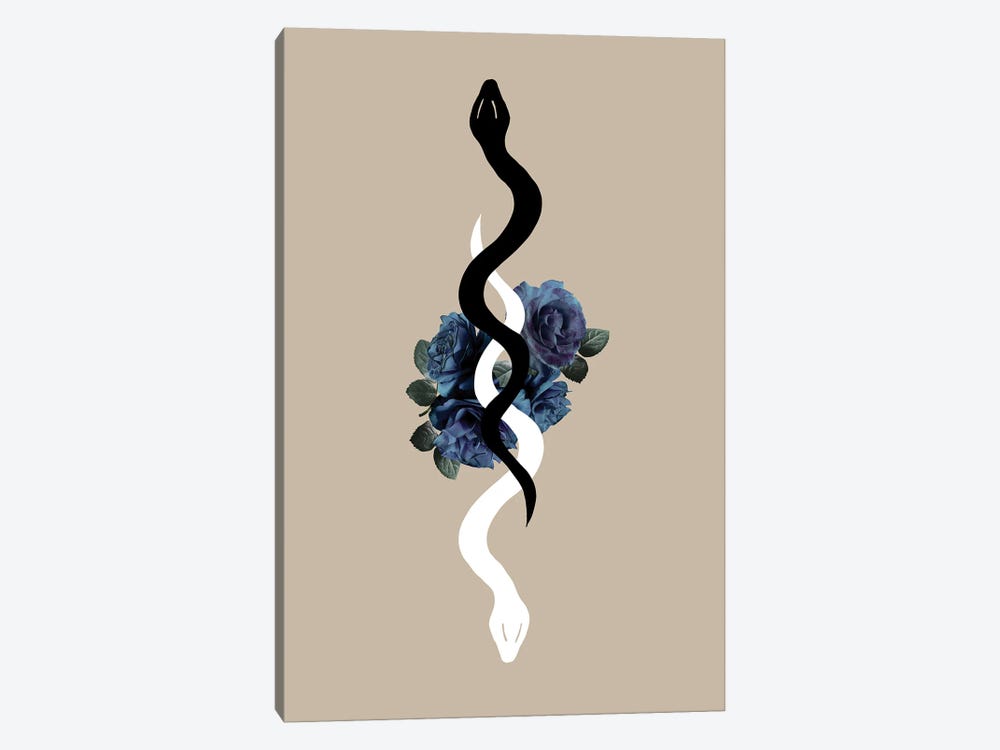 Yin Yang Snake Glam I by Anita's & Bella's Art 1-piece Canvas Art Print