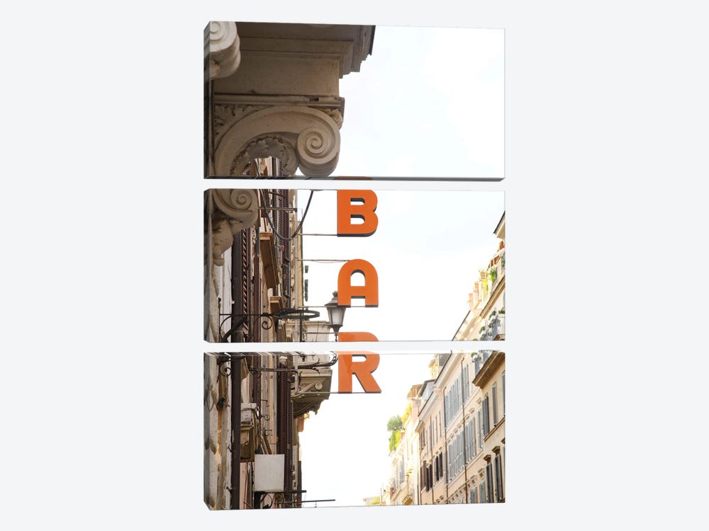 Bar Sign In Rome I by Anita's & Bella's Art 3-piece Canvas Wall Art