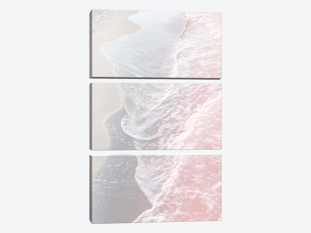 Blush Pink Ocean Dream Waves I by Anita's & Bella's Art 3-piece Canvas Art