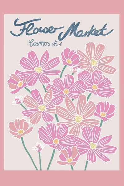 Flower Market Cosmos I by Anita's & Bella's Art canvas print