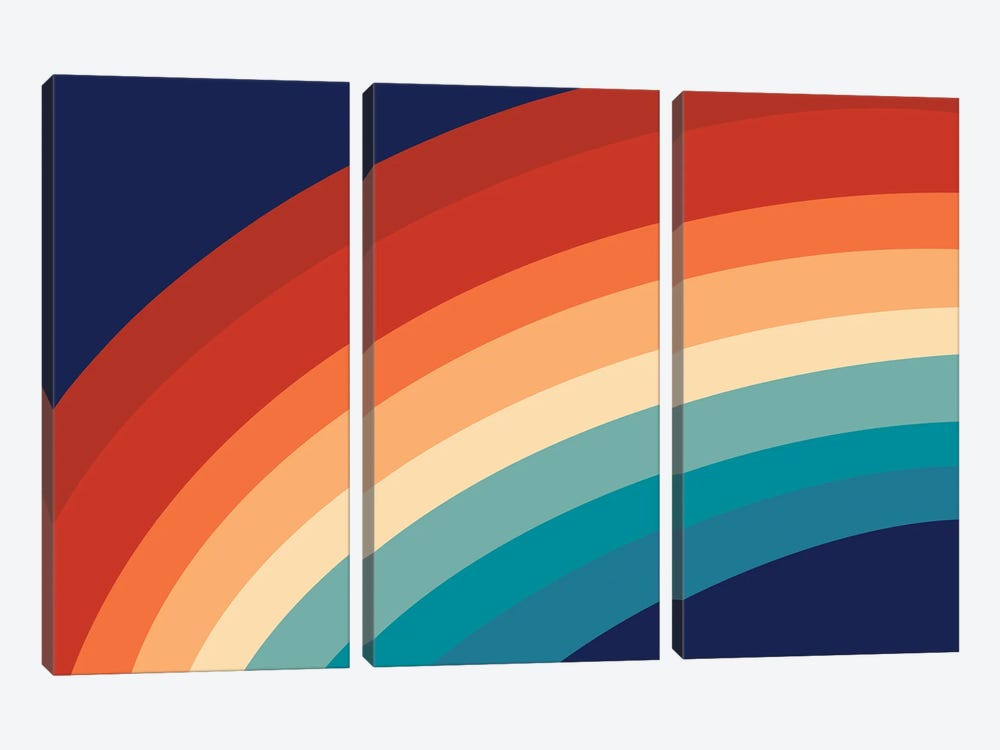 Retro Rainbow I by Anita's & Bella's Art 3-piece Art Print
