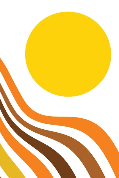 Anita's & Bella's Art: Retro Sun Ocean Wave I by Anita's & Bella's Art