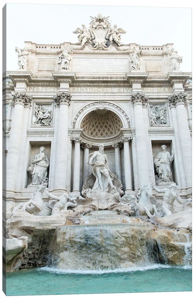 Trevi Fountain In Rome I Canvas Art Print - Fountain Art