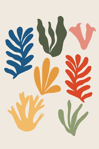 Abstract Seagrass Pattern I by Anita's & Bella's Art framed canvas print