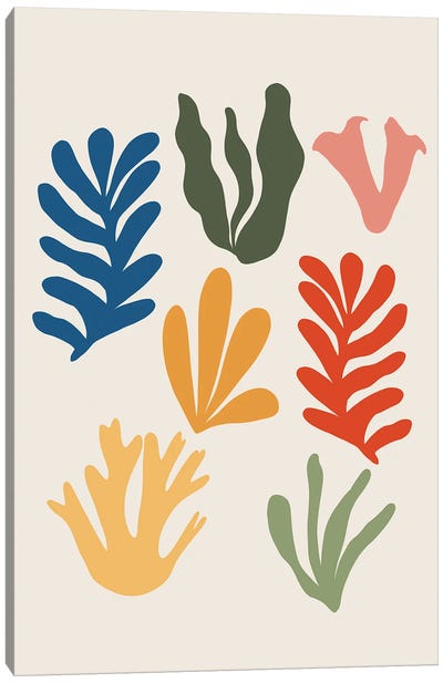 Abstract Seagrass Pattern I Canvas Art Print - Anita's & Bella's Art
