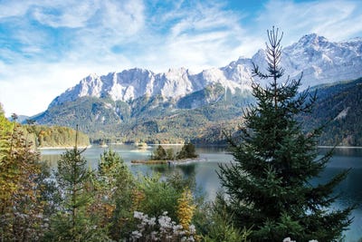 Mountain Lake Bliss IV by Anita's & Bella's Art framed canvas print