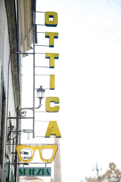 Anita's & Bella's Art: Ottica Sign In Rome I by Anita's & Bella's Art