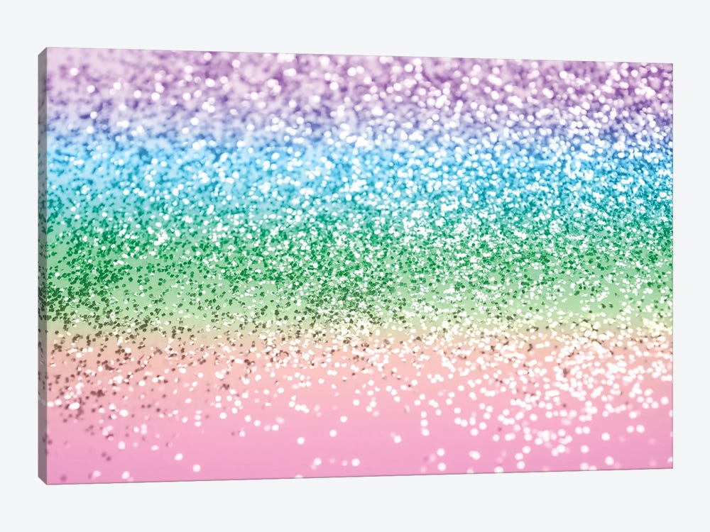 Rainbow Unicorn Glitter (Faux Glitter) by Anita's & Bella's Art 1-piece Art Print