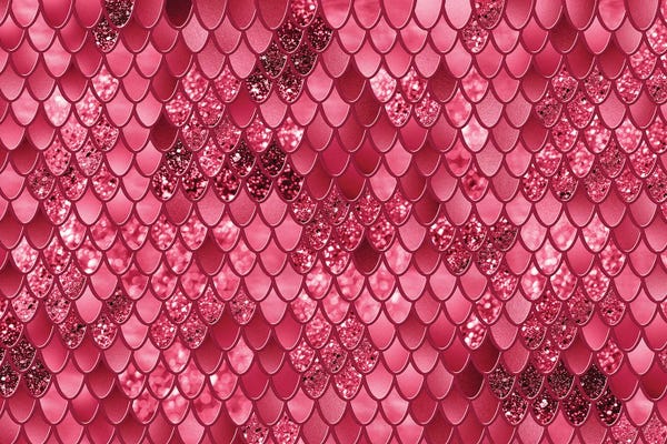 Mermaids: Mermaid Scales Glam II (Faux Glitter) by Anita's & Bella's Art