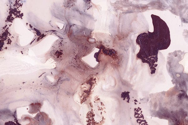 Agates, Geodes & Minerals: Plum Blush Ink Marble Glam by Anita's & Bella's Art