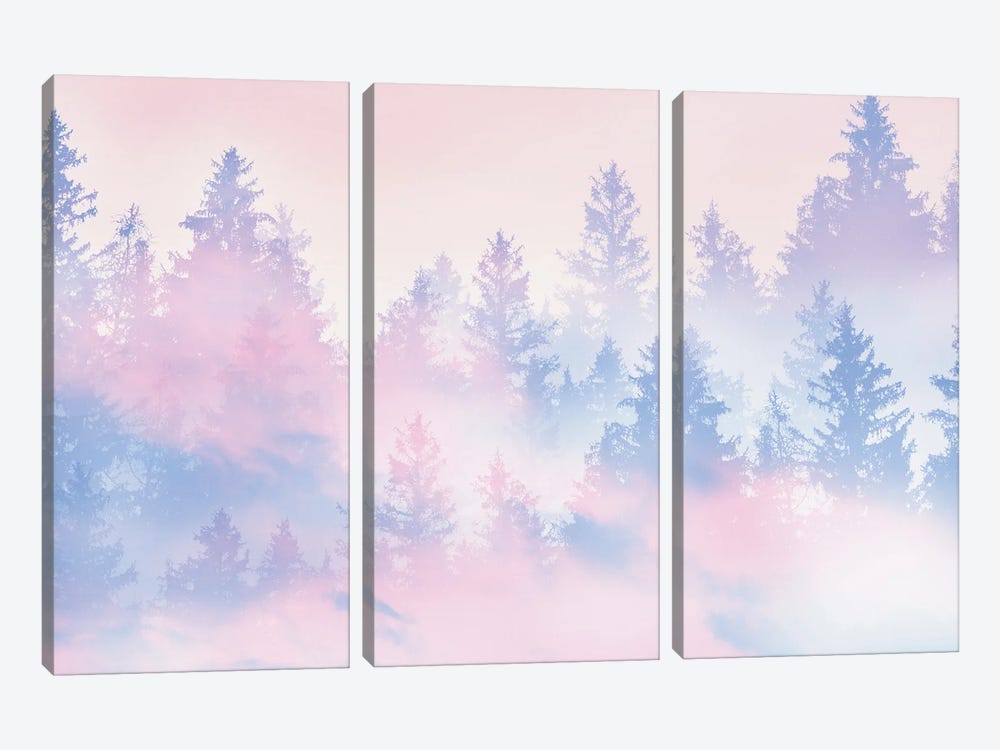 Pastel Forest Dream III by Anita's & Bella's Art 3-piece Canvas Print