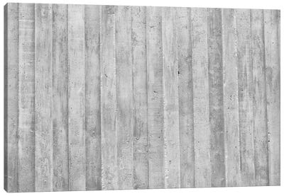Striped Stone Wall Canvas Art Print - Black & White Patterns