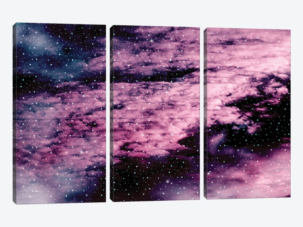 Galaxy Nebula Dream by Anita's & Bella's Art 3-piece Canvas Print