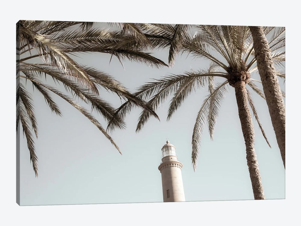 Lighthouse And Palms by Anita's & Bella's Art 1-piece Canvas Wall Art