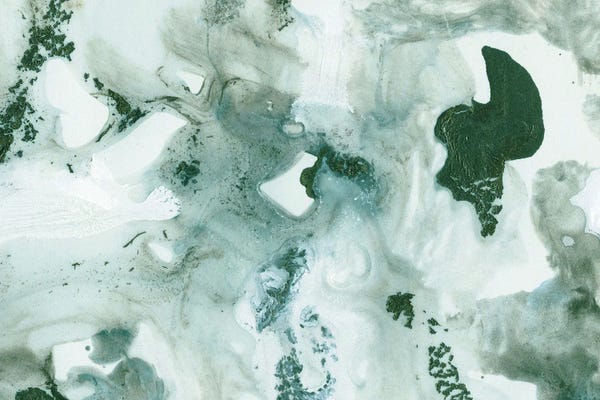 Agates, Geodes & Minerals: Teal Green Ink Marble Glam by Anita's & Bella's Art