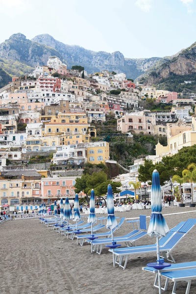 Anita's & Bella's Art: Positano Beach Umbrellas I Dream by Anita's & Bella's Art